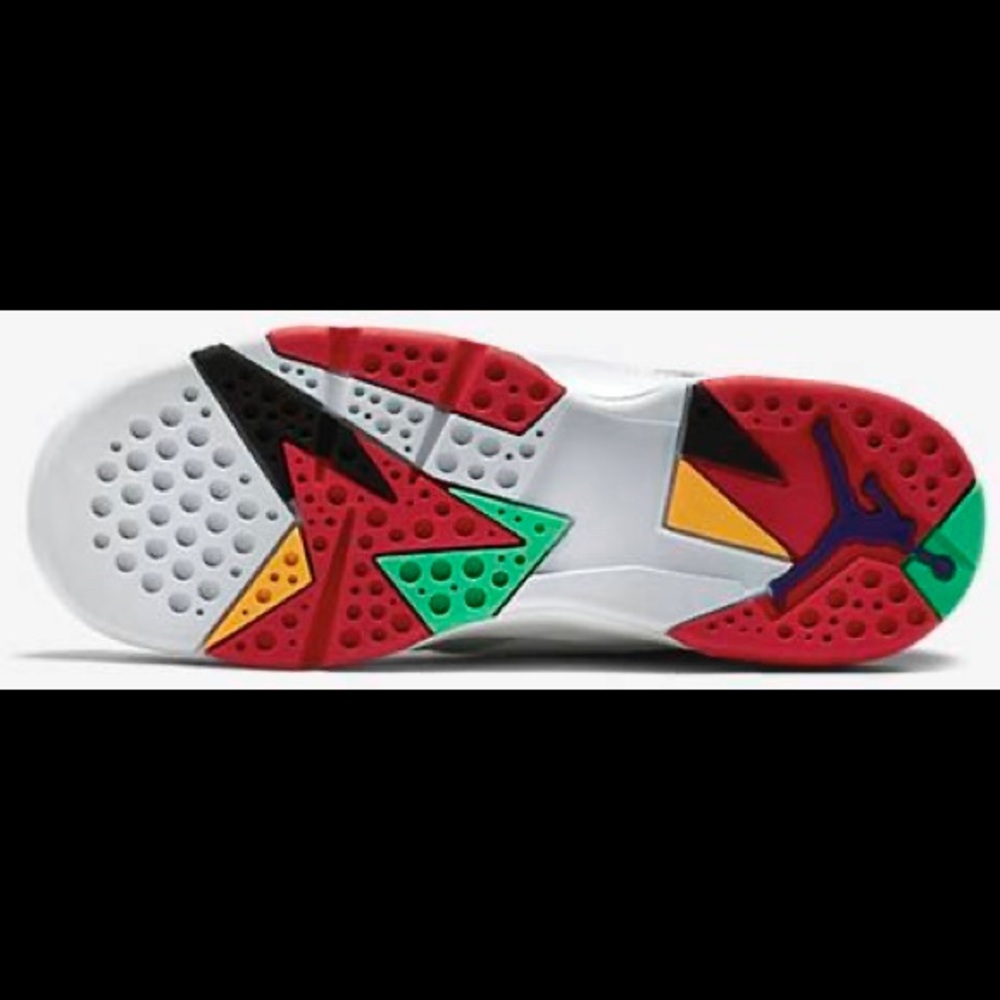Air Jordan 7 Retro BG Hare Athletic Sneakers - Picture 6 of 7